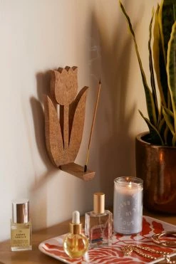 Wholesale ???? Flower Wall Mounted Incense Holder Brown ????