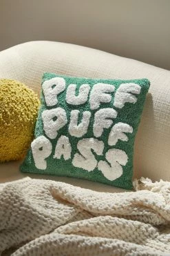 Craighill Shop 25 Brand new ???? Puff Puff Pass Throw Pillow Green ????