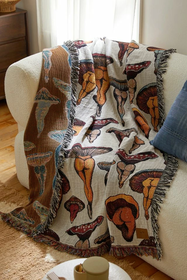 Budget ???? Slowtide X Cecilia Granata Sexy Mushrooms Tapestry Throw Blanket Neutral Multi ⌛ 1 Budget ???? Slowtide X Cecilia Granata Sexy Mushrooms Tapestry Throw Blanket Neutral Multi ⌛